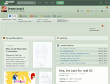 Tablet Screenshot of dream-away3.deviantart.com
