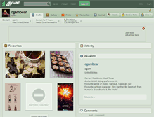 Tablet Screenshot of ogambear.deviantart.com