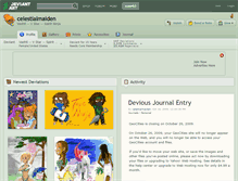 Tablet Screenshot of celestialmaiden.deviantart.com