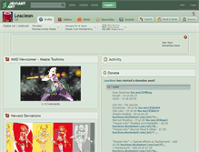 Tablet Screenshot of leacleon.deviantart.com