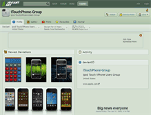 Tablet Screenshot of itouchphone-group.deviantart.com