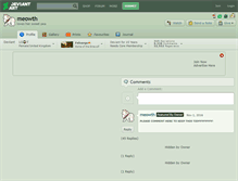 Tablet Screenshot of meowth.deviantart.com