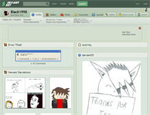 Tablet Screenshot of black1998.deviantart.com