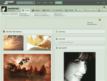 Tablet Screenshot of paularossi.deviantart.com