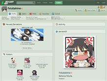 Tablet Screenshot of felutiahime.deviantart.com