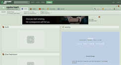 Desktop Screenshot of equine-heart.deviantart.com