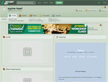 Tablet Screenshot of equine-heart.deviantart.com