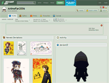 Tablet Screenshot of animefan2006.deviantart.com