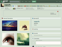 Tablet Screenshot of katgiraffe.deviantart.com