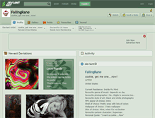 Tablet Screenshot of fallingrane.deviantart.com