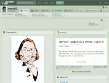 Tablet Screenshot of mental2.deviantart.com