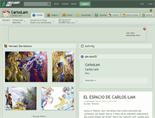 Tablet Screenshot of carloslam.deviantart.com