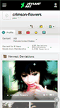 Mobile Screenshot of crimson-flowers.deviantart.com