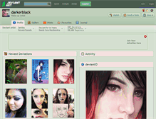 Tablet Screenshot of darkerblack.deviantart.com