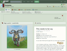 Tablet Screenshot of kuzooma.deviantart.com