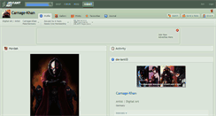Desktop Screenshot of carnage-khan.deviantart.com
