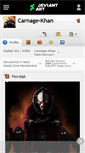 Mobile Screenshot of carnage-khan.deviantart.com