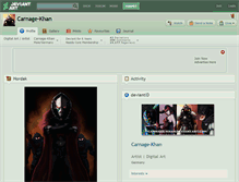 Tablet Screenshot of carnage-khan.deviantart.com