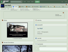 Tablet Screenshot of ice-wulf.deviantart.com