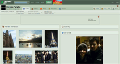 Desktop Screenshot of heroes-fanatic.deviantart.com