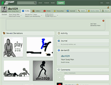 Tablet Screenshot of dbs1029.deviantart.com
