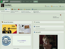Tablet Screenshot of cacomarx.deviantart.com