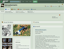 Tablet Screenshot of mistressdominatrix.deviantart.com