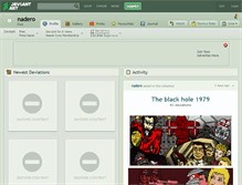 Tablet Screenshot of nadero.deviantart.com