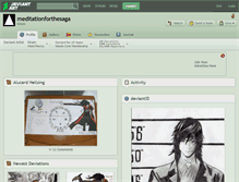 Tablet Screenshot of meditationforthesaga.deviantart.com