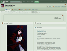 Tablet Screenshot of blazingwarlord.deviantart.com