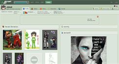 Desktop Screenshot of johed.deviantart.com