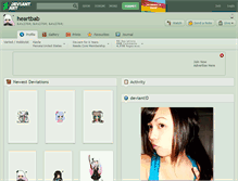Tablet Screenshot of heartbab.deviantart.com