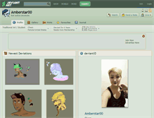 Tablet Screenshot of amberstar00.deviantart.com