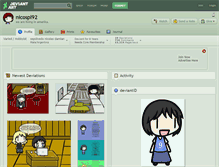 Tablet Screenshot of nicospl92.deviantart.com