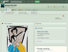 Tablet Screenshot of behind-the-wall.deviantart.com