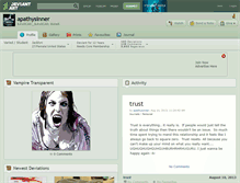 Tablet Screenshot of apathysinner.deviantart.com