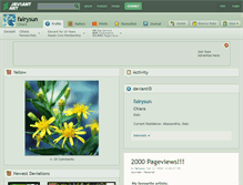 Tablet Screenshot of fairysun.deviantart.com