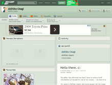 Tablet Screenshot of akihiko-usagi.deviantart.com
