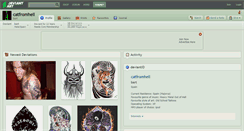 Desktop Screenshot of catfromhell.deviantart.com