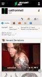Mobile Screenshot of catfromhell.deviantart.com
