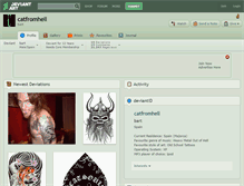 Tablet Screenshot of catfromhell.deviantart.com