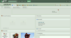 Desktop Screenshot of lulu-the-cat.deviantart.com