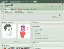 Tablet Screenshot of jamjam123.deviantart.com