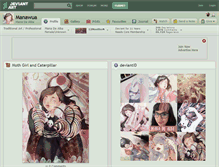 Tablet Screenshot of manawua.deviantart.com