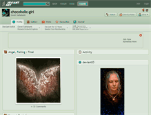 Tablet Screenshot of chocoholic-girl.deviantart.com