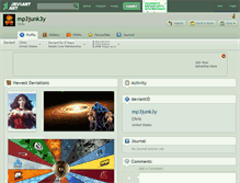 Tablet Screenshot of mp3junk3y.deviantart.com