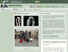 Tablet Screenshot of darkened-facade.deviantart.com