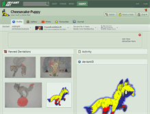 Tablet Screenshot of cheesecake-puppy.deviantart.com