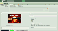 Desktop Screenshot of defiant-ant.deviantart.com