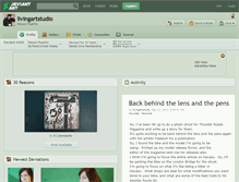 Tablet Screenshot of livingartstudio.deviantart.com